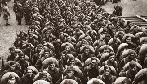 World War I Return Home Nthe Famous Lost Battalion Of The 308Th Infantry 77Th Division Lined Up ...