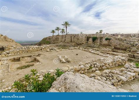 Archaeological Remains in Tel Megiddo National Park Stock Image - Image of armageddon, east ...