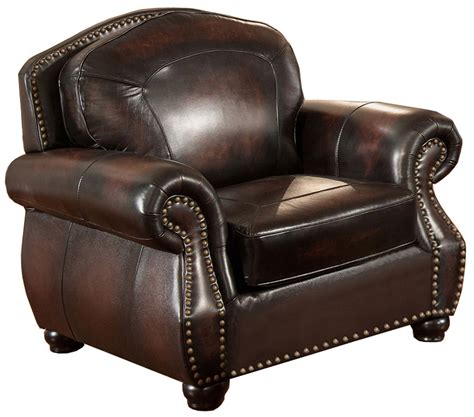 Hyde Brown Leather Armchair, C9701C2889LS, Amax Leather