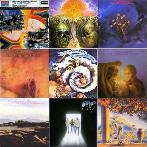 Moody Blues Album Collage | Moody blues, Album cover art, Classic rock ...