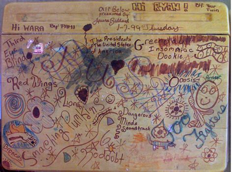 Back to School: Desk Graffiti | Graffiti, Bathroom graffiti, Back to school