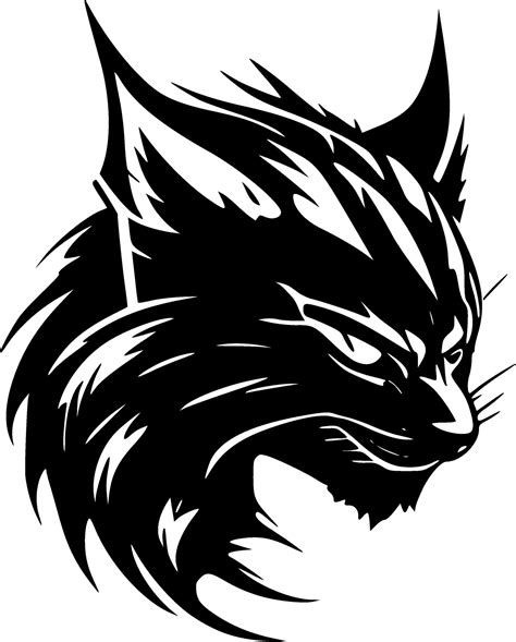 Wildcat, Minimalist and Simple Silhouette - Vector illustration ...