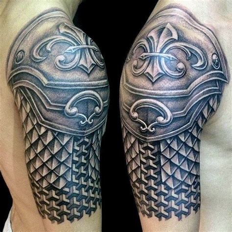 Male With Torso Armor Tattoo Armor Sleeve Tattoo, Armor Of God Tattoo, Shoulder Sleeve Tattoos ...