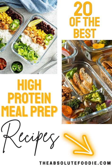 20 High Protein Meal Prep Recipes - The Absolute Foodie