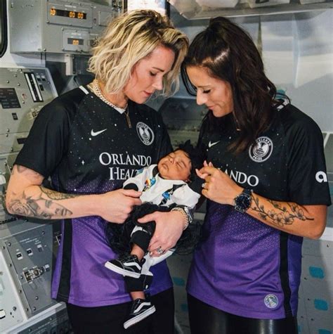 Ali Krieger and Ashlyn Harris with Sloane - Orlando Pride new Ad Astra Kit 2021 | Uswnt soccer ...