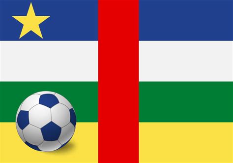 Central African Republic flag and soccer ball 8718459 Vector Art at ...