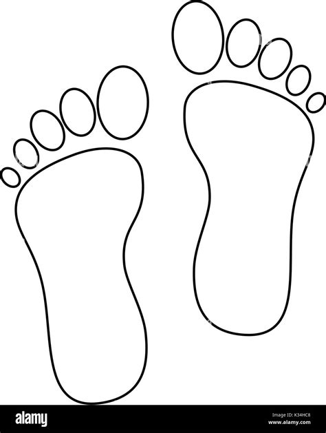 Foot Print Black and White Stock Photos & Images - Alamy