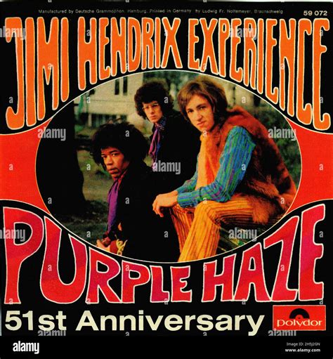 Vintage single record cover - Hendrix, Jimi- Purple Haze - D - 1967 ...