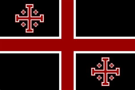 My crusader flag redesign : r/vexillology