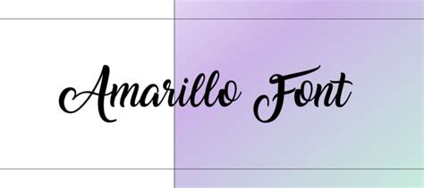 Amarillo Font Free Download