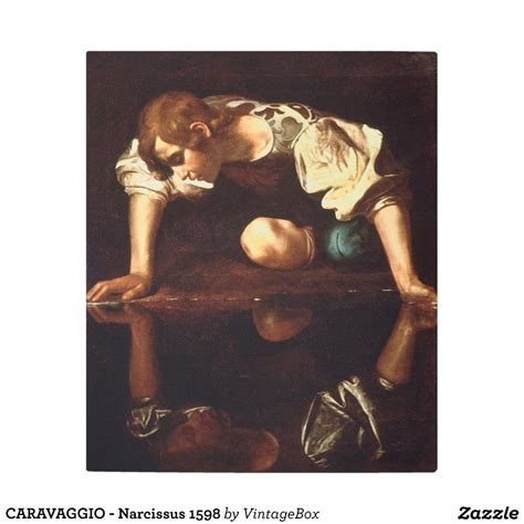 CARAVAGGIO - Narcissus 1598 Metal Print - Gift Idea | Caravaggio, Art prints online, Poster art