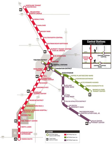 METRORail | Red Line | Green Line | Purple Line | Houston, Texas