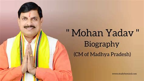 Mohan yadav biography in english (Chief Minister of Madhya Pradesh ...