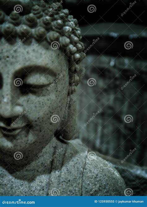 Smiling buddha. stock image. Image of sculpture, statue - 125930555