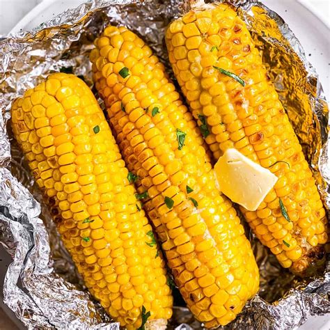 Grilled Corn on the Cob in Foil Recipe | Savory Nothings