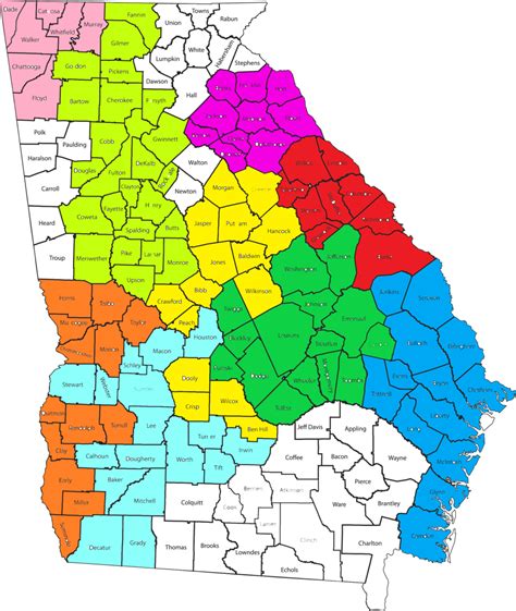Atlanta County Map