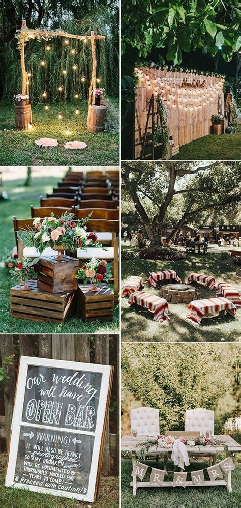 Pin on Wedding in 2020 | Yard wedding, Outdoor wedding, Wedding decorations on a budget