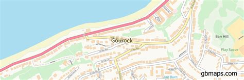 Gourock Vector Street Map