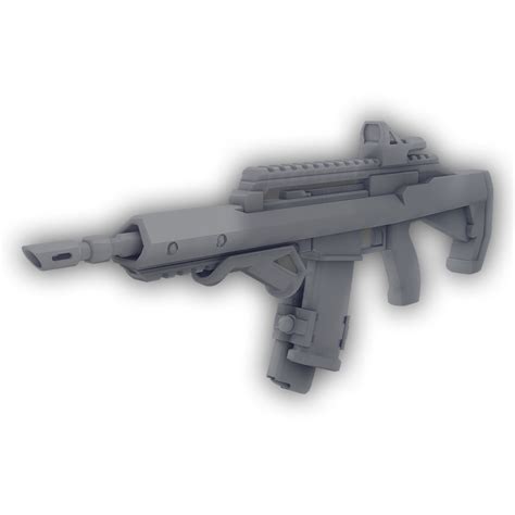 OBJ file Twin Mag Assault Rifle 🔫・3D print design to download・Cults