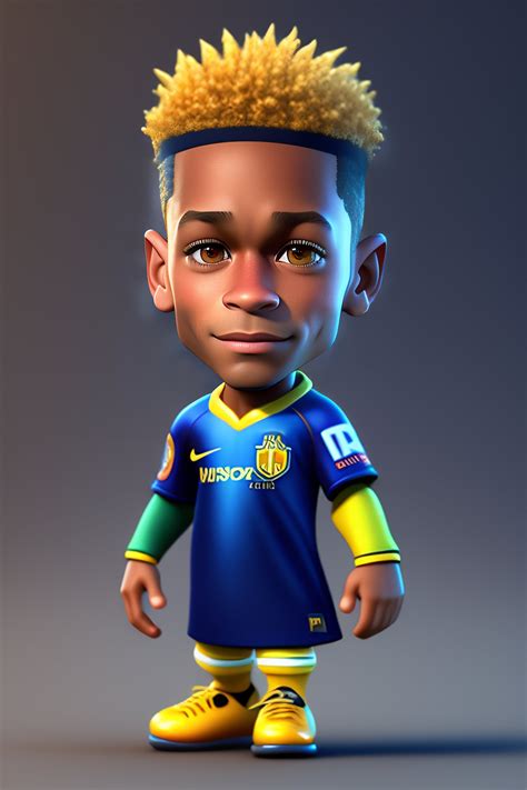 Lexica - Neymar 3d character cartoon disney pixar render