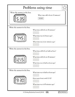 3rd grade, 4th grade Math Worksheets: Calculating time | GreatSchools