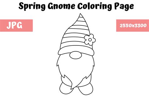 Christmas Gnome Coloring Page, Gnome Coloring Page Etsy - Maybe you ...