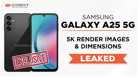 [Giznext Exclusive]: Samsung Galaxy A25 5G First Look Via 5K Renders, 360-Degree Video