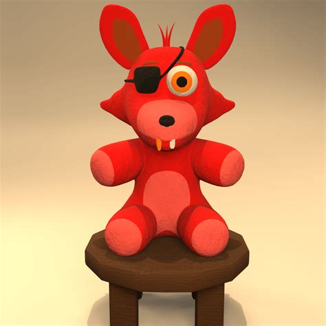 Foxy plush based on FNaF 4 : r/blender