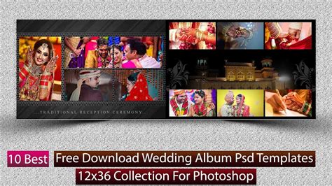 Free download wedding album psd templates 12x36 collection - assistanthor