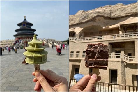 A refreshing taste of history: Ice cream shaped like iconic attractions across China lures ...