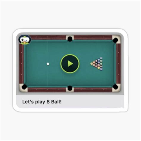 "Game Pigeon 8 Ball Pool" Sticker by KamFC | Redbubble