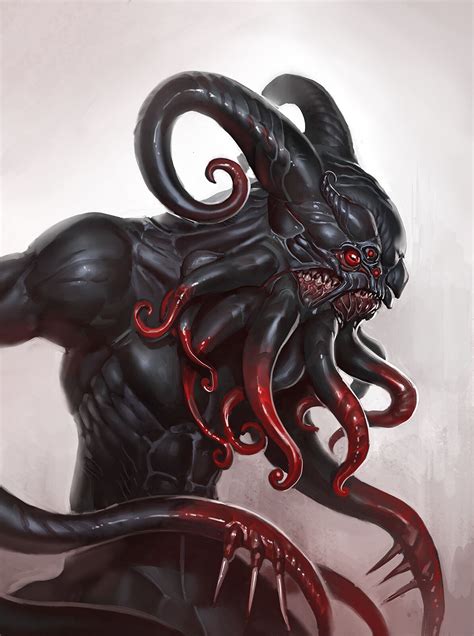 ArtStation - Asmodai, Matias Tapia | Fantasy monster, Tentacle monster ...