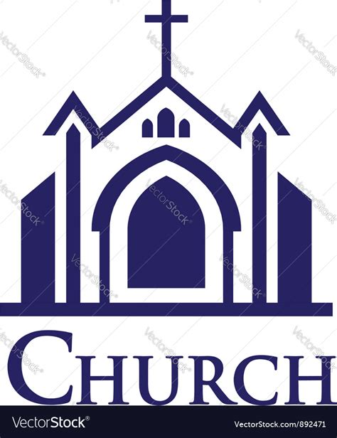 Church logo Royalty Free Vector Image - VectorStock