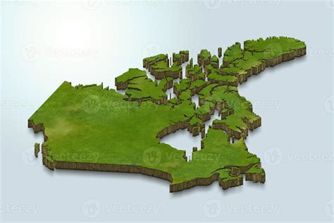 3D map illustration of canada 6191422 Stock Photo at Vecteezy