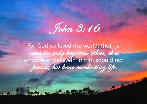 John 3:16 KJV #19 Bible Verse Canvas Wall Art