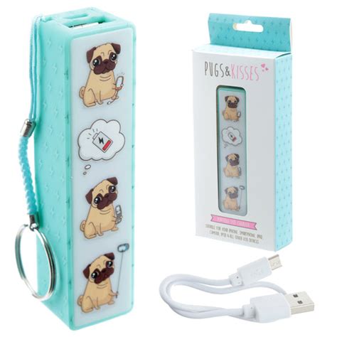 Pug Handy Portable USB Charger Power Bank | Pukka Gifts