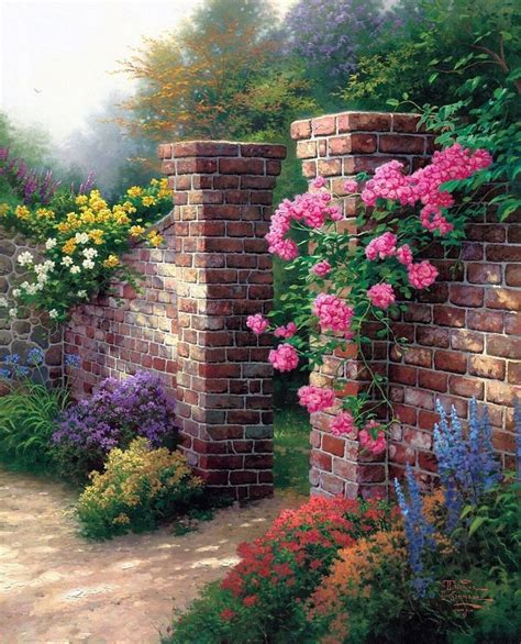 Pin by Rose on art | Garden painting, Landscape art, Digital art prints