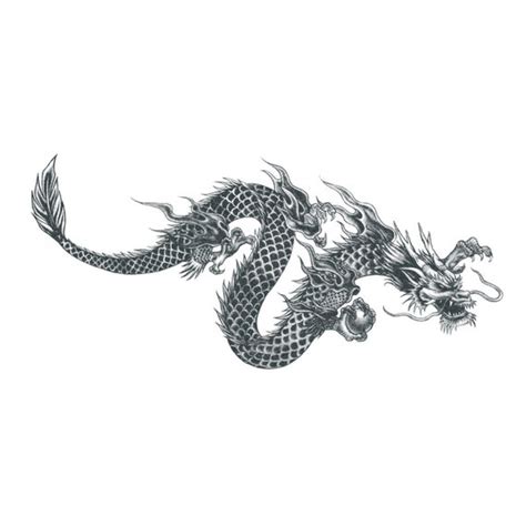 Oriental Dragon Dragon Temporary Tattoo / Chinese Dragon - Etsy Canada