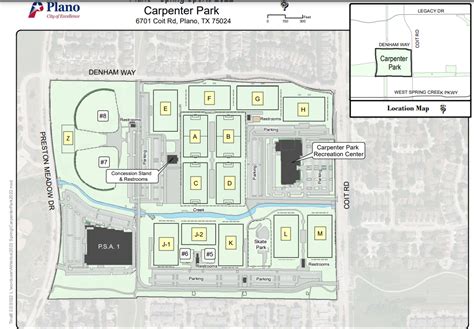 Carpenter Park Plano Field Map - Alaine Leonelle