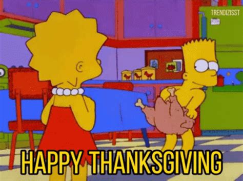 50+ Simpsons Thanksgiving GIF Free Download 2024 - QuotesProject.Com