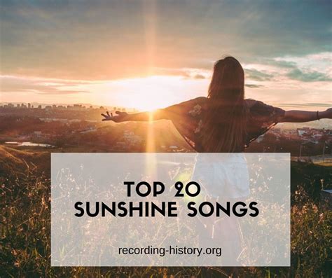 20+ Songs About Sun and Sunshine - Songs With Sunshine In The Title