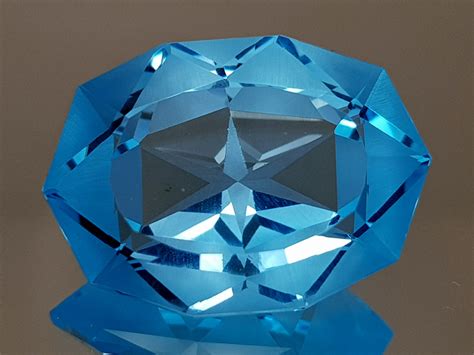 20.17CT NATURAL BLUE TOPAZ PRECISION CUT IGCTPP19