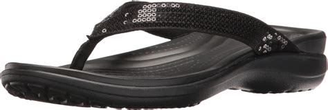 Crocs Women's Capri V Sequin W Flip Flops: Amazon.co.uk: Shoes & Bags