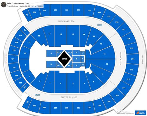 T-Mobile Arena Seating Charts for Concerts - RateYourSeats.com