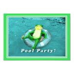 Frog Sign Birthday Invitation | Zazzle