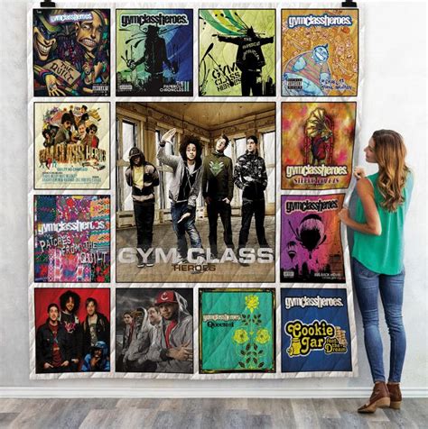 Gym Class Heroes Albums Collection Vintage Quilt Blanket - Teeruto