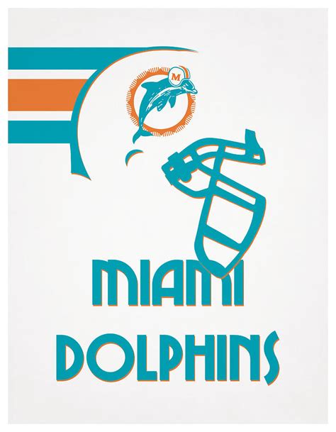 Miami Dolphins Team Vintage Art Mixed Media by Joe Hamilton - Pixels