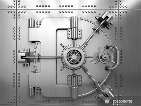 Wall Mural Bank Vault Door - PIXERS.US