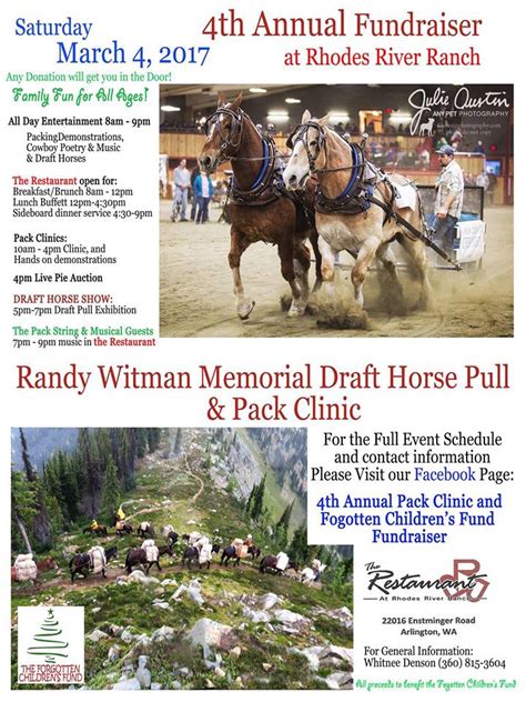 4th Annual Fundraiser at Rhodes River Ranch - March 4, 2017 - Articles ...