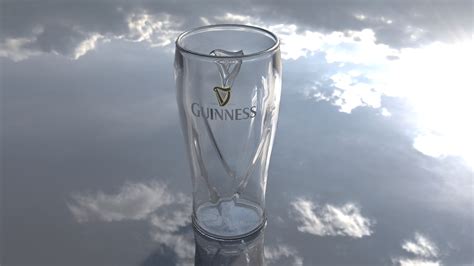 3D guinness beer glass model - TurboSquid 1206073